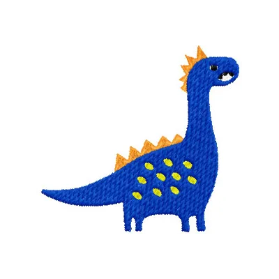 Preview of the Cute Dino 2 embroidery design featuring a charming dinosaur motif for creative stitching projects.