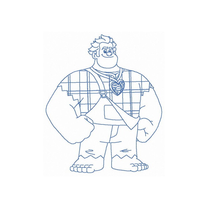 Brave Wreck-It Ralph embroidery design - Embroidery Design