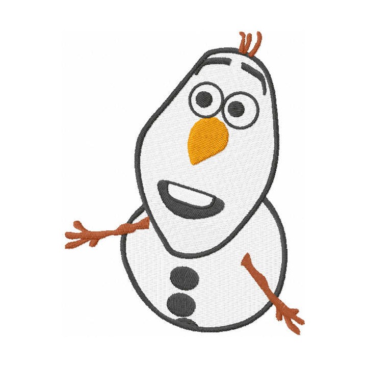 Olaf asks a question embroidery design - Embroidery Design