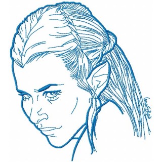 Tauriel embroidery design - Embroidery Design