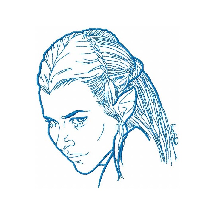 Tauriel embroidery design - Embroidery Design