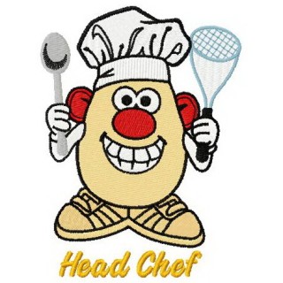 Head chef embroidery design - Embroidery Design