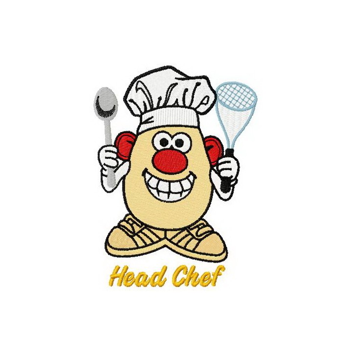 Head chef embroidery design - Embroidery Design