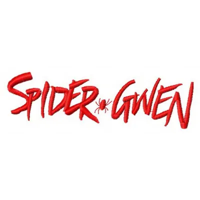 Spider-Gwen 3 embroidery design featuring a dynamic superhero motif, ideal for t-shirts and hoodies.