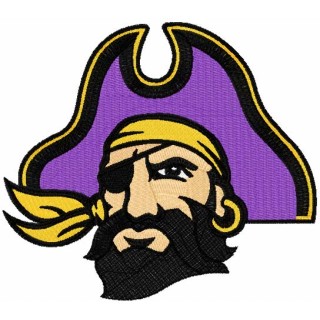 East Carolina Pirates logo 2 embroidery design - Embroidery Design