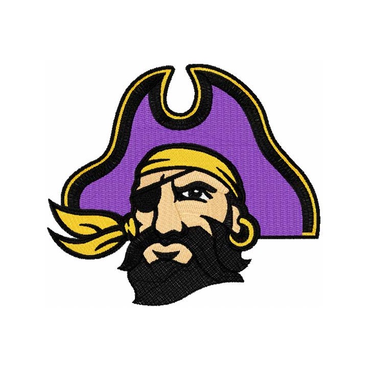 East Carolina Pirates logo 2 embroidery design - Embroidery Design