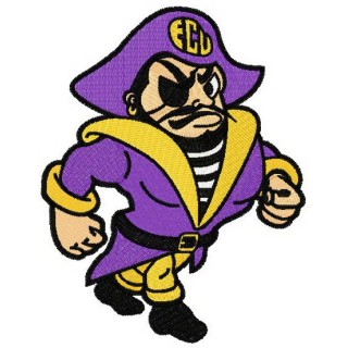 East Carolina Pirates logo embroidery design - Embroidery Design
