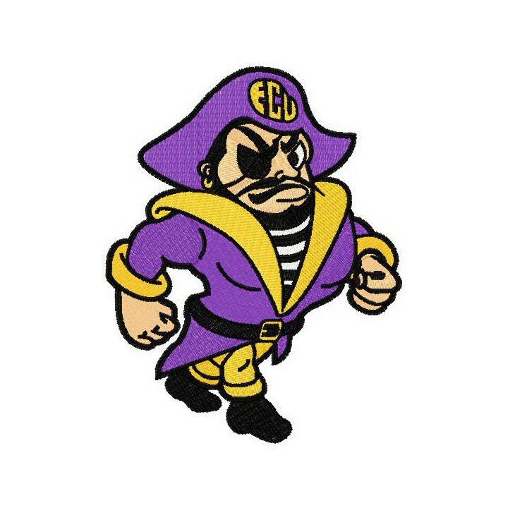 East Carolina Pirates logo embroidery design - Embroidery Design