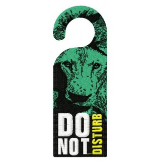 Don't disturb sign 3 embroidery design - Embroidery Design