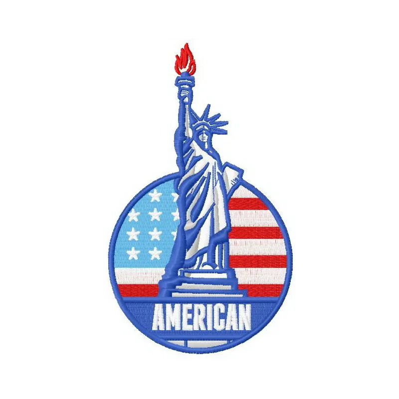 American Liberty 4 embroidery design showcasing a vibrant Independence Day motif for festive stitching projects.