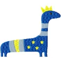 King Dino embroidery design featuring a regal dinosaur motif, ideal for stitching on children's clothing and accessories.