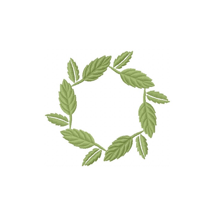 Decoration of leaves embroidery design - Embroidery Design