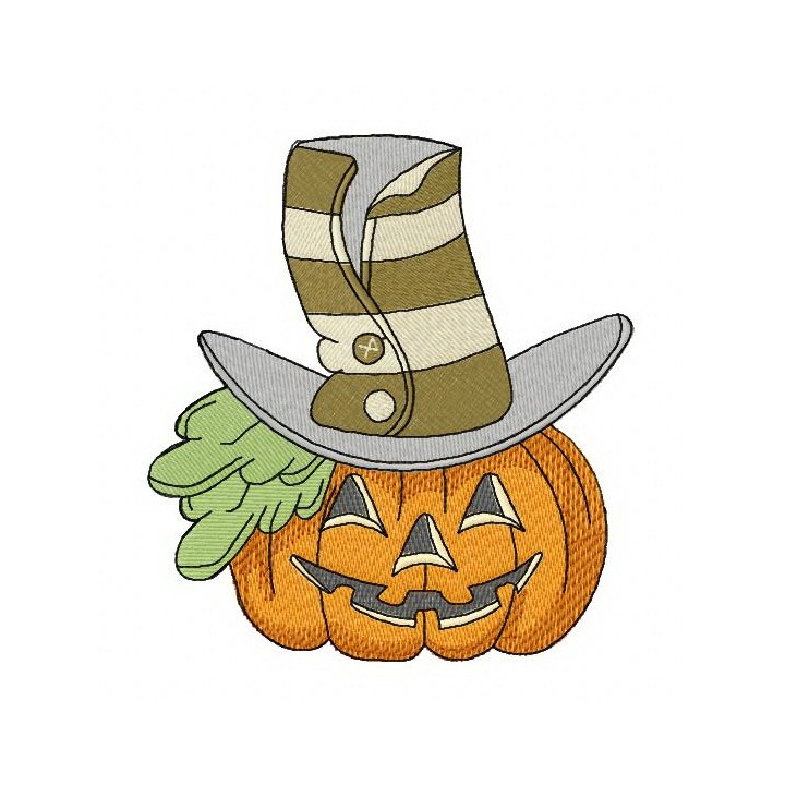 Halloween pumpkin 3 embroidery design - Embroidery Design