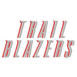 Portland Trail Blazers logo 3 embroidery design - Embroidery Design