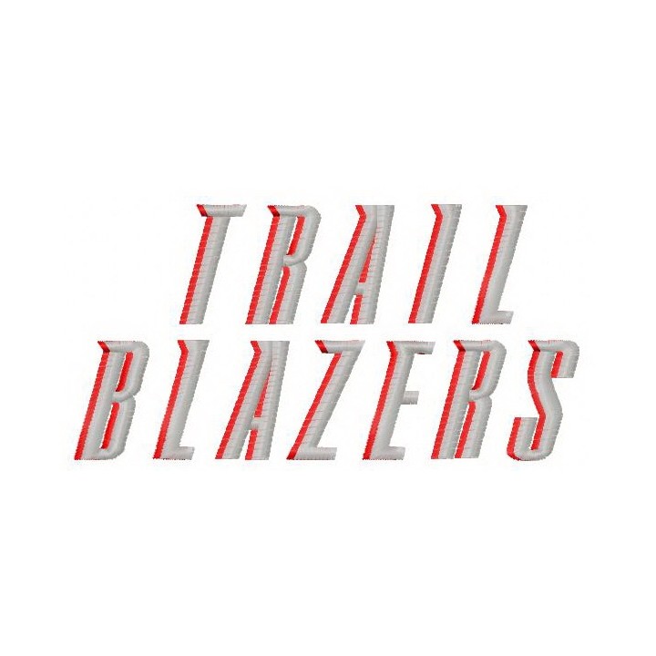 Portland Trail Blazers logo 3 embroidery design - Embroidery Design