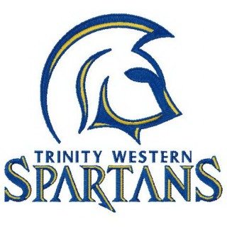 Trinity Western Spartans logo embroidery design - Embroidery Design