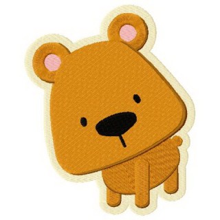 Baby bear embroidery design - Embroidery Design
