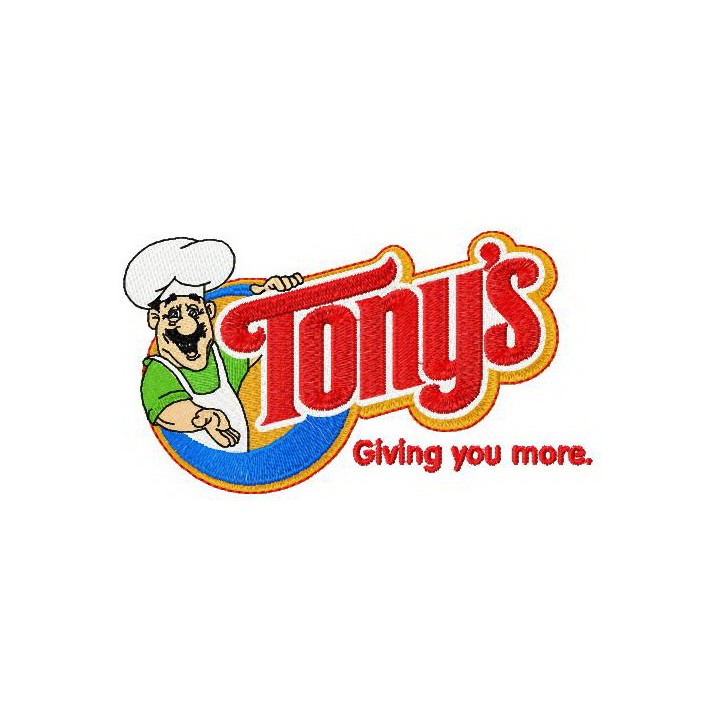Tony's logo embroidery design - Embroidery Design