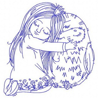 Friendship with owl 3 embroidery design - Embroidery Design