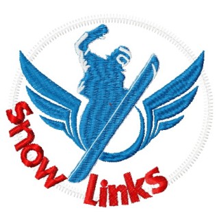 Snow links embroidery design - Embroidery Design