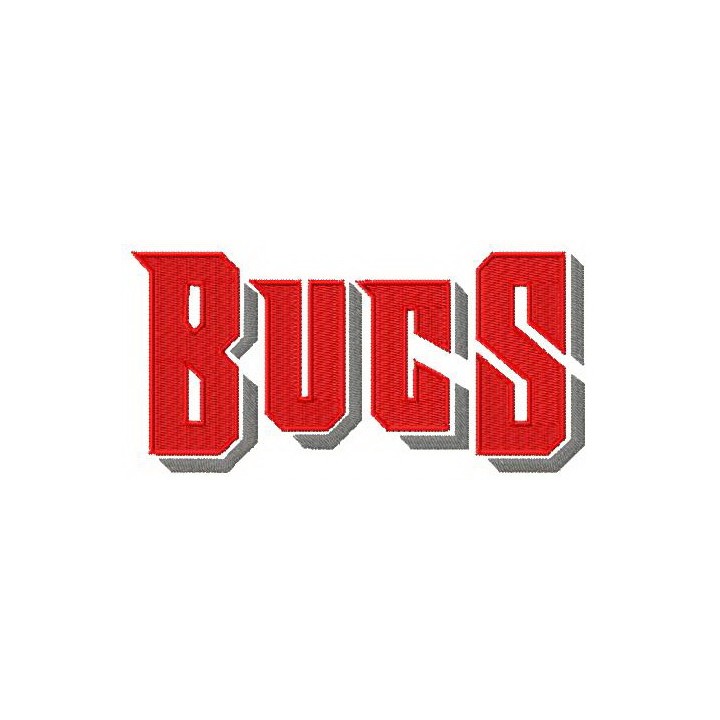 Tampa Bay Buccaneers wordmark logo embroidery design - Embroidery Design