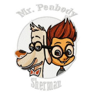 Sherman and Peabody embroidery design - Embroidery Design