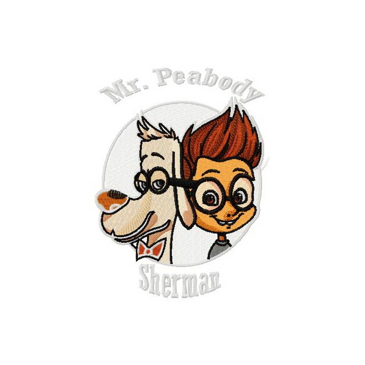 Sherman and Peabody embroidery design - Embroidery Design