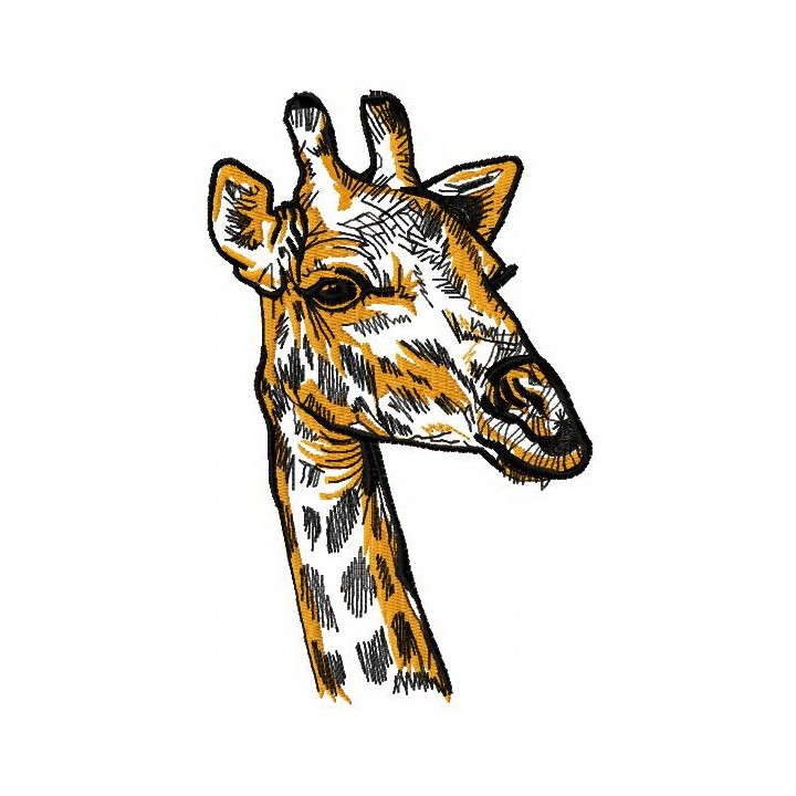 Giraffe 3 embroidery design - Embroidery Design