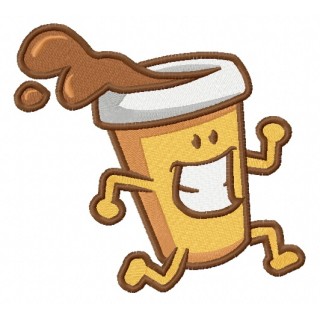 Coffee to go 2 embroidery design - Embroidery Design