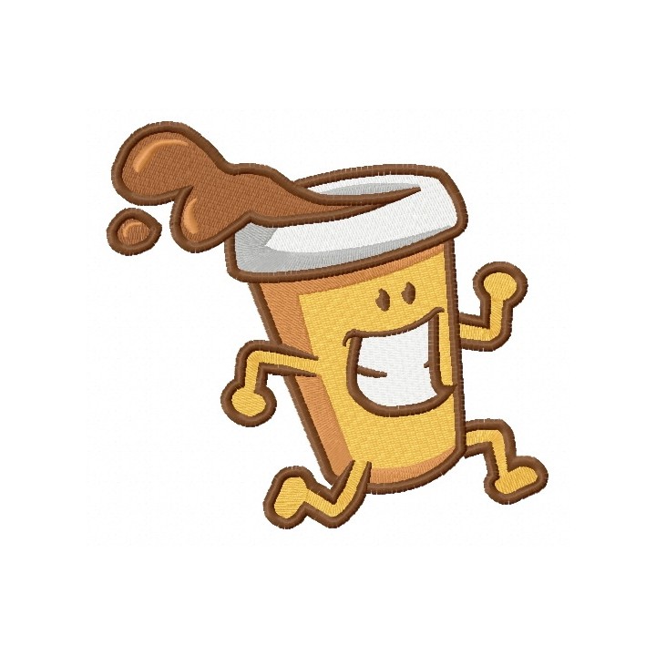 Coffee to go 2 embroidery design - Embroidery Design