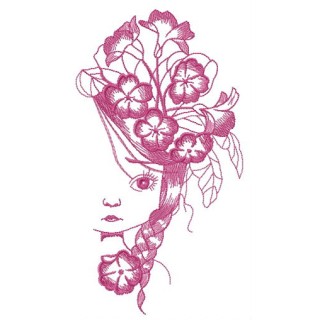 After walking in fields embroidery design - Embroidery Design