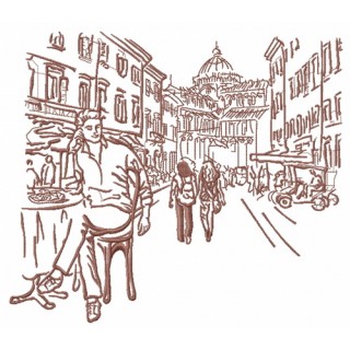 One of the streets embroidery design - Embroidery Design