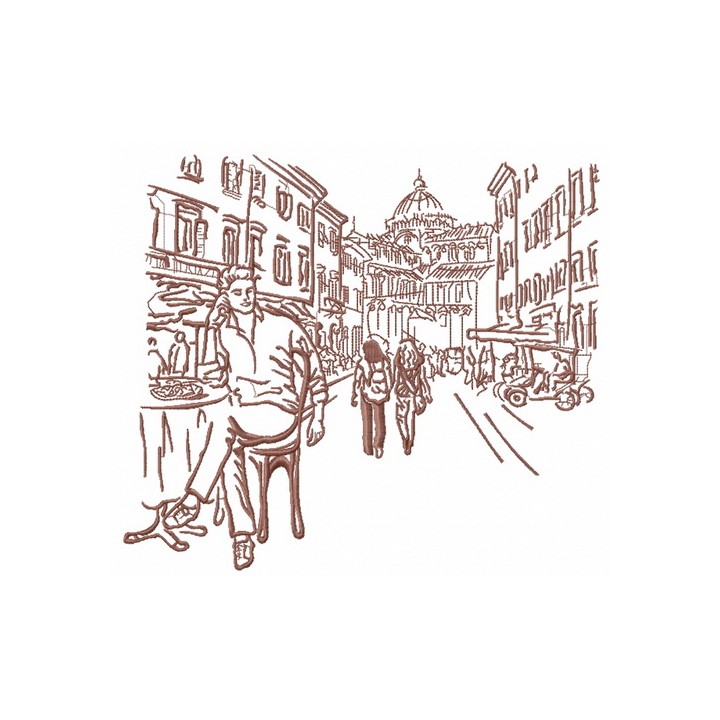 One of the streets embroidery design - Embroidery Design