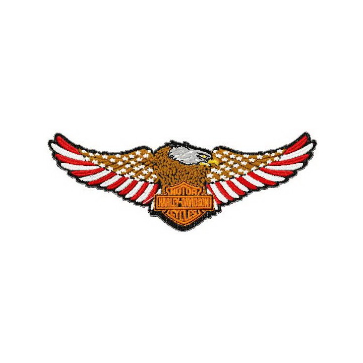 Harley Davidson eagle embroidery design - Embroidery Design