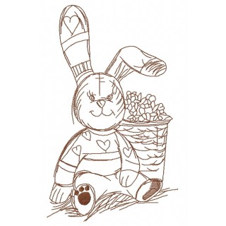 Banny rabbit 3 embroidery design - Embroidery Design