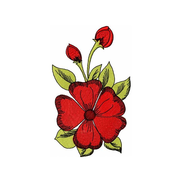 Poppies 2 embroidery design - Embroidery Design