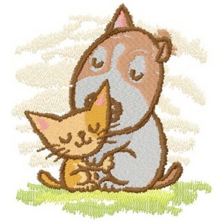 Our friendship 2 embroidery design - Embroidery Design