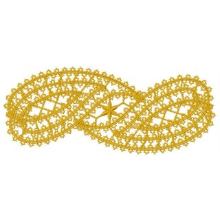 Lace chain embroidery design - Embroidery Design