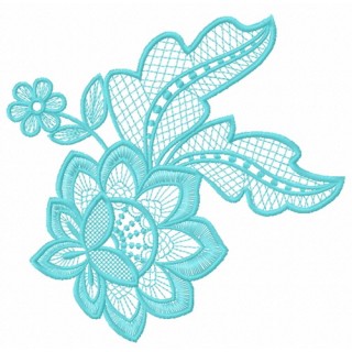 Lace flower 9 embroidery design - Embroidery Design