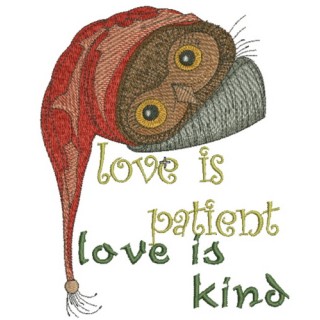 Love is patient, love is kind 3 embroidery design - Embroidery Design
