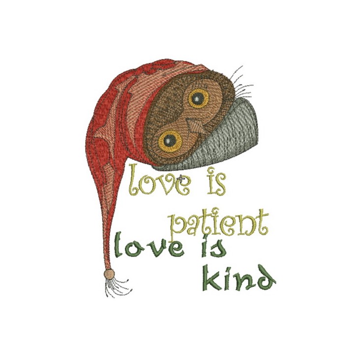Love is patient, love is kind 3 embroidery design - Embroidery Design