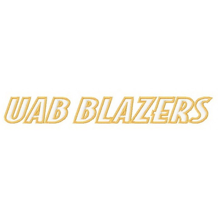 UAB Blazers logo 3 embroidery design - Embroidery Design