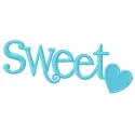 Sweet embroidery design featuring romantic love quotes, ideal for adding charm to t-shirts and pillows.