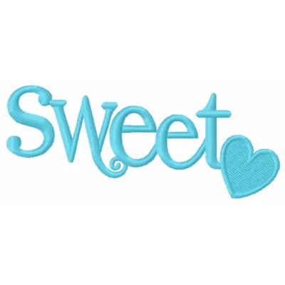 Sweet embroidery design featuring romantic love quotes, ideal for adding charm to t-shirts and pillows.