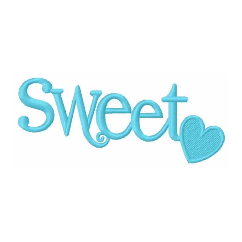 Sweet embroidery design featuring romantic love quotes, ideal for adding charm to t-shirts and pillows.