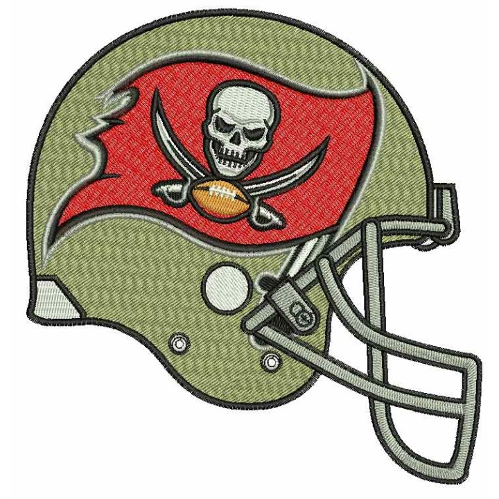 Tampa Bay Buccaneers 2014 helmet embroidery design - Embroidery Design
