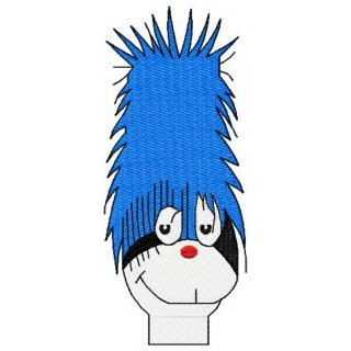 Dr. Seuss alphabet letter I embroidery design - Embroidery Design