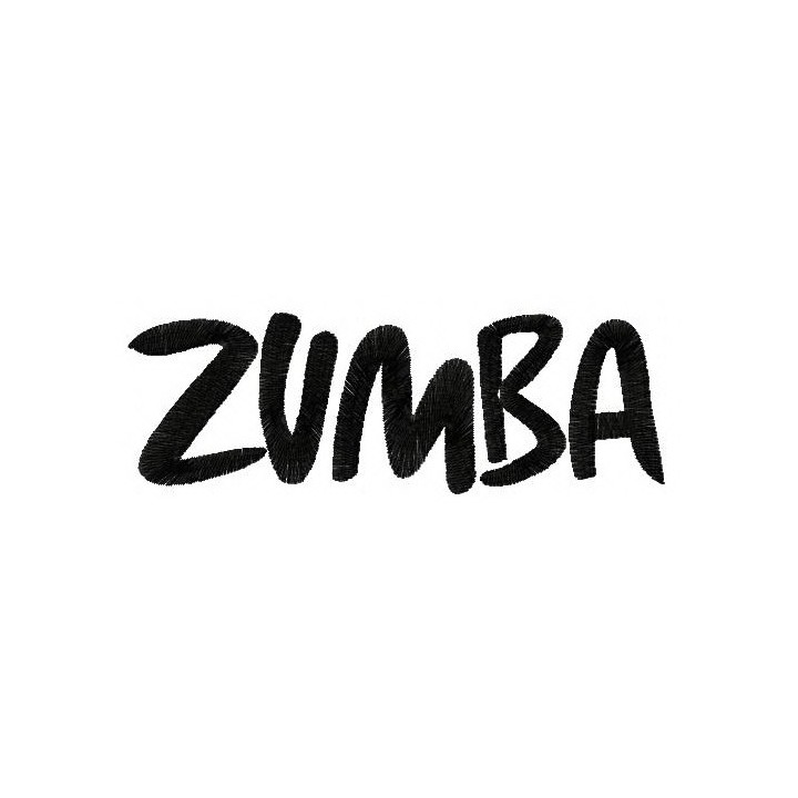 Zumba logo 3 embroidery design - Embroidery Design