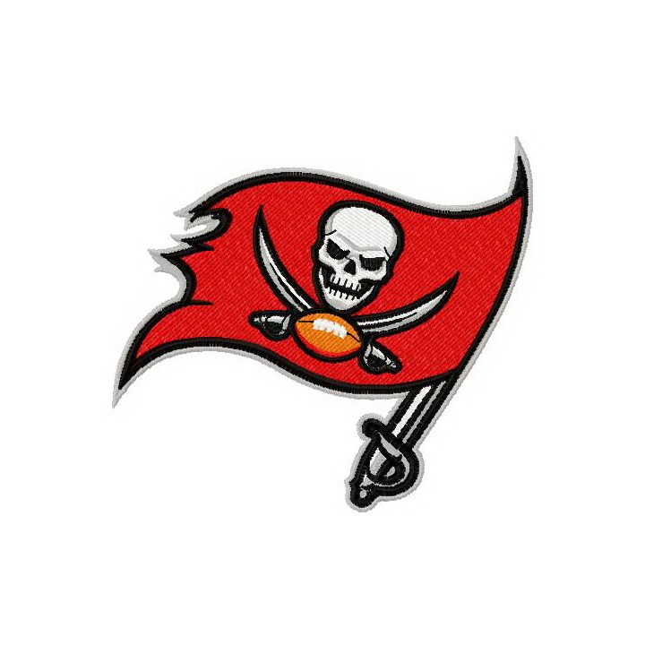 Tampa Bay Buccaneers 2014 alternative logo embroidery design - Embroidery Design