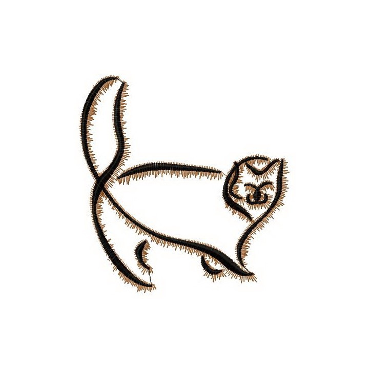 Cat sketch 4 embroidery design - Embroidery Design